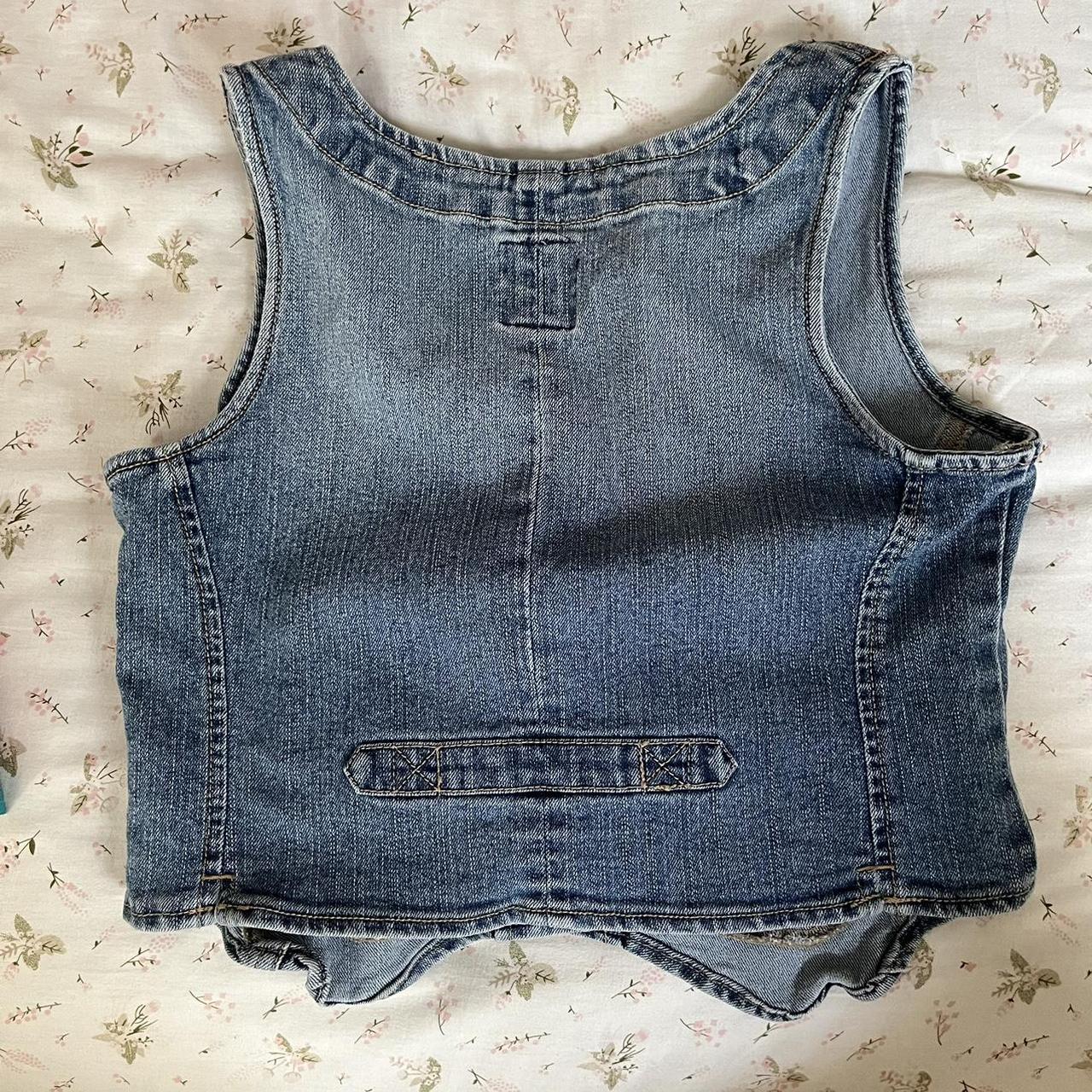 Denim vest!! It’s from the children’s place it’s a... - Depop