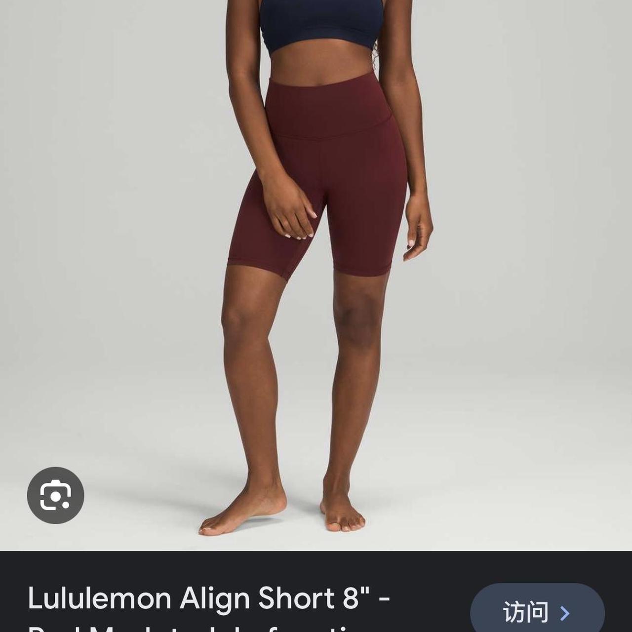 Lily lemon 8” align short leggings Size 2 Barely worn - Depop