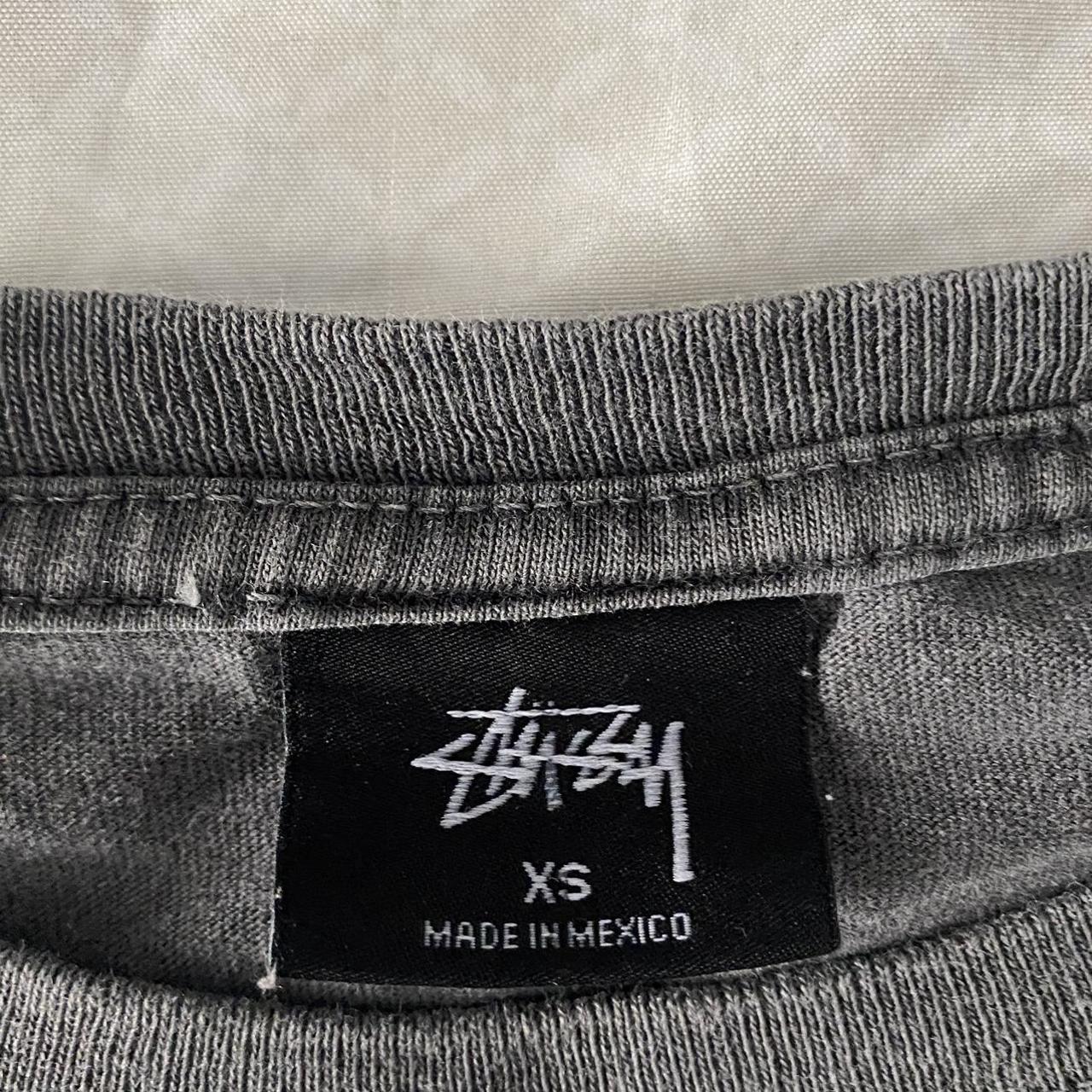 Stussy Grey T Shirt Size XS The shirt has a tear... - Depop