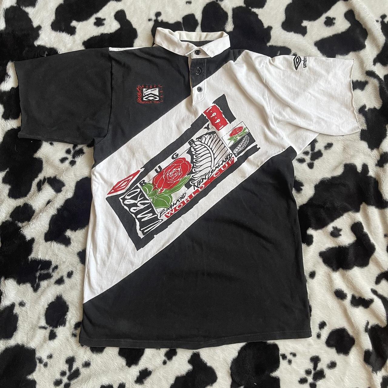 Vintage 90s 1991 Rugby World Cup Umbro embroidered... - Depop