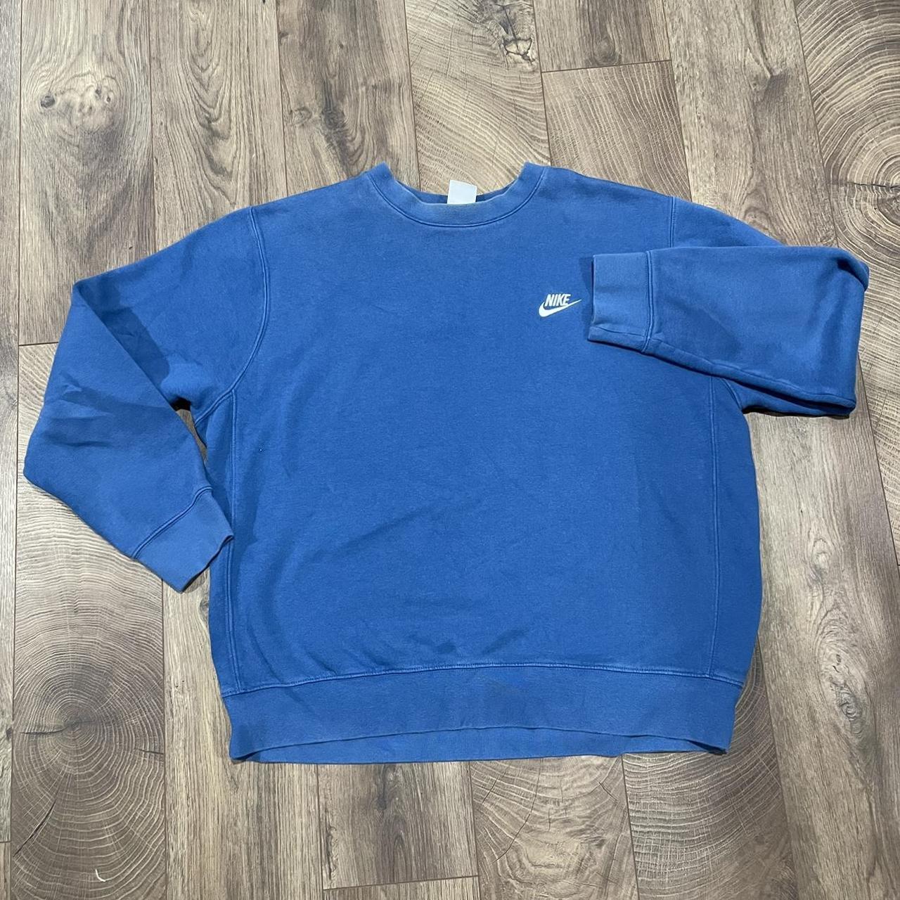 mens blue nike crewneck