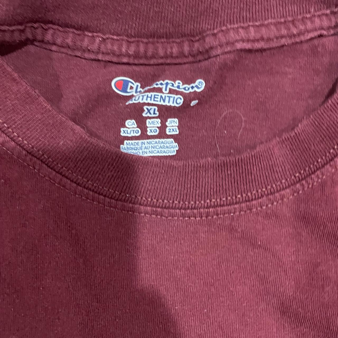 Champion tee hot sale maroon