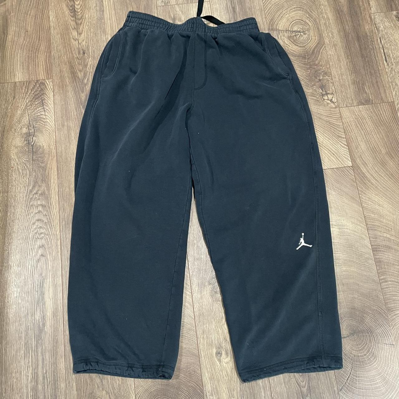 Faded black jordan sweats. Size XL super baggy dope... - Depop