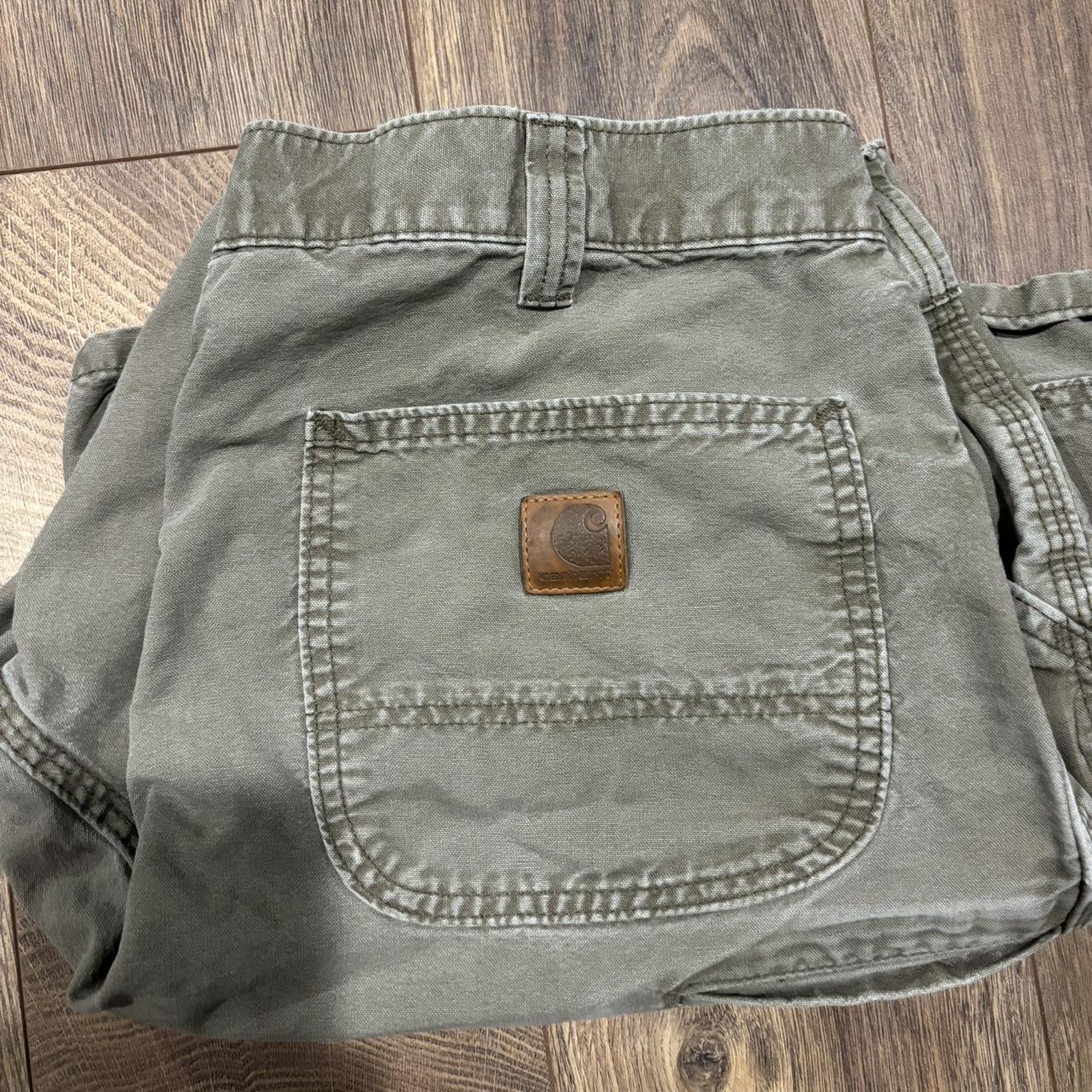 Size 36 Carhartt Carpenter Shorts Color Is A Tanish Depop   P0 