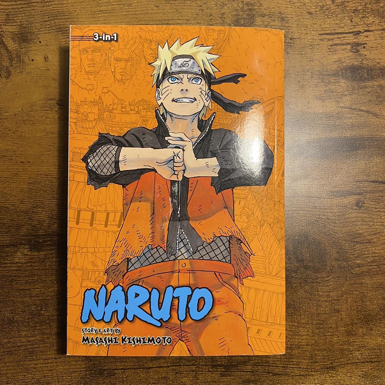 Naruto manga 3 in 1 volumes 64 65 and 66 - Depop