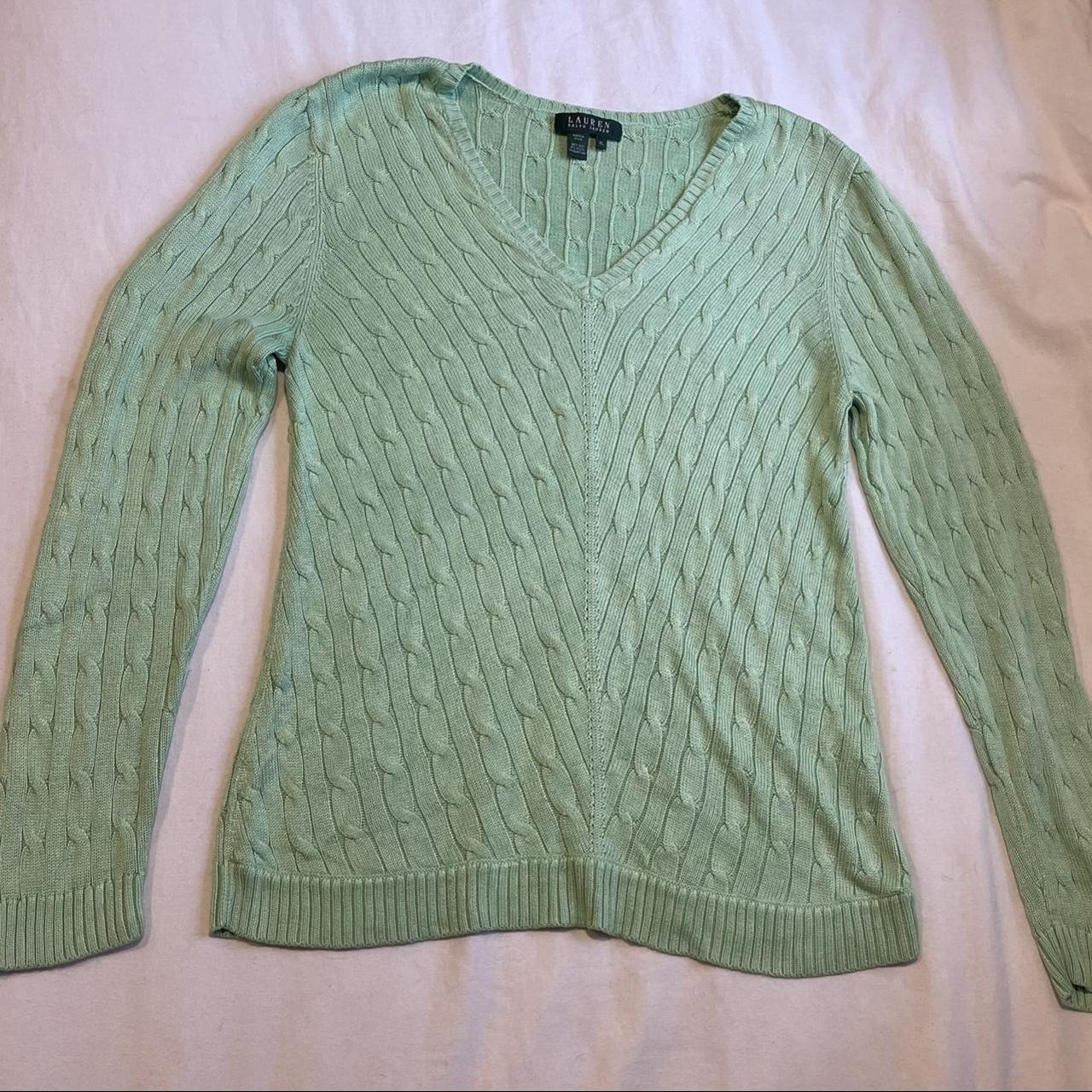 Ralph Lauren Women's Green Jumper | Depop