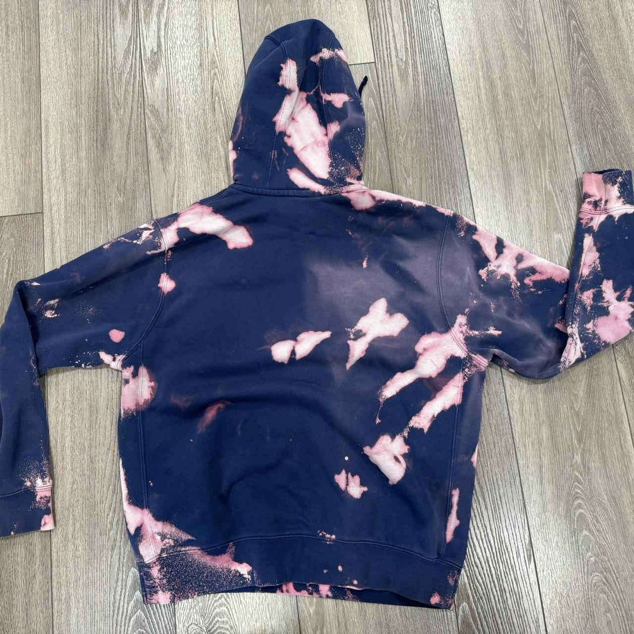 bleach dye nike hoodie