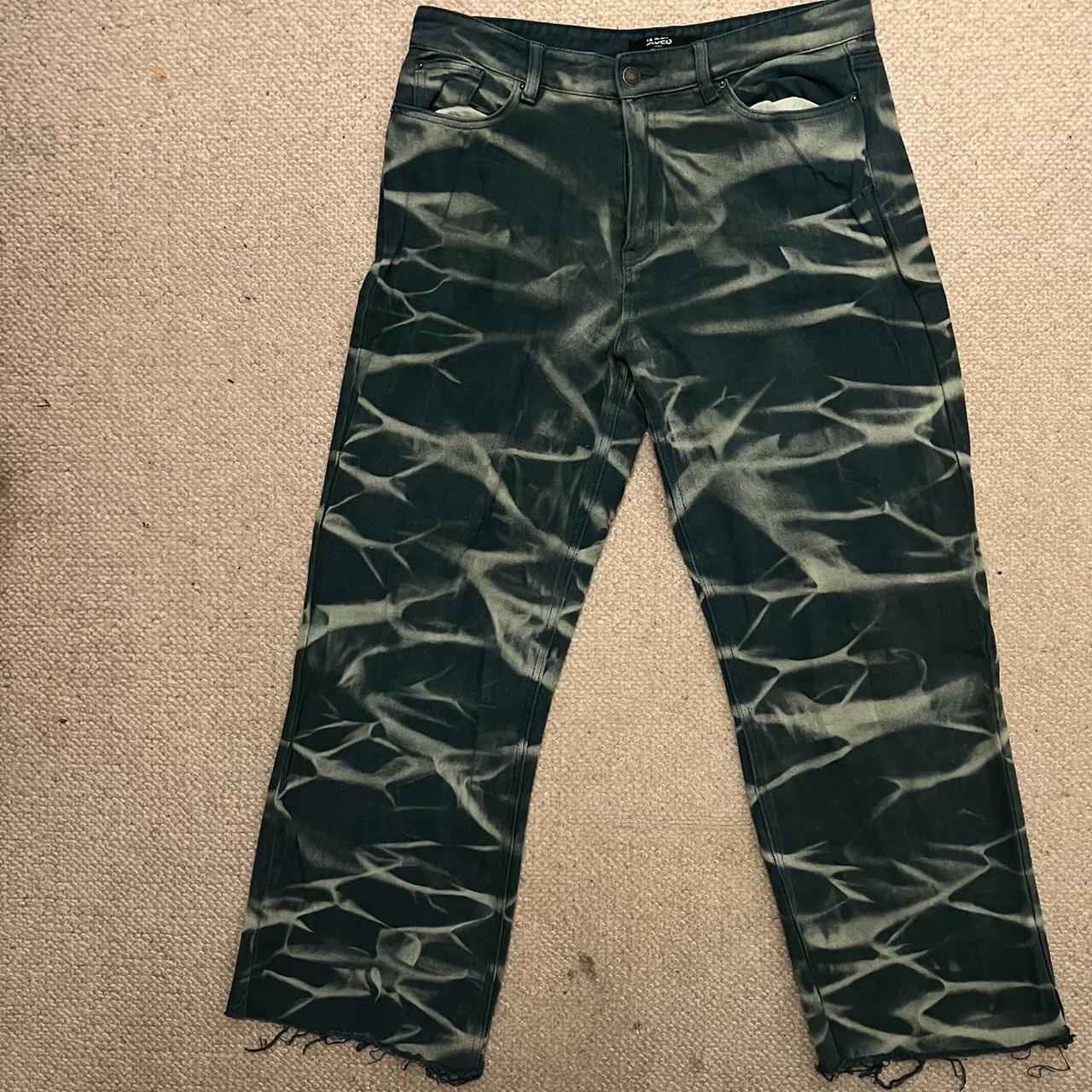 Jaded London Boyfriend Fit Green Jeans - Depop