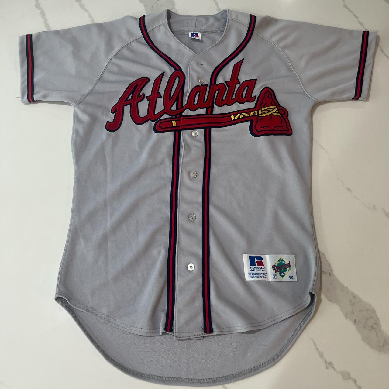 Vintage 90s Atlanta Braves Jersey Size Medium Made - Depop