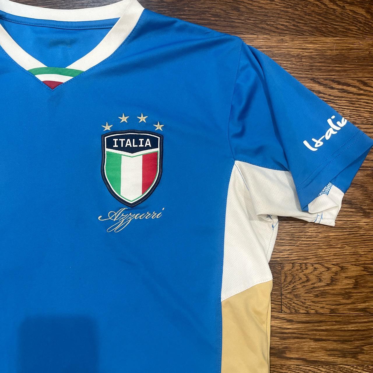 Italy 2006 Blue World Cup Jersey Retro Italy Soccer - Depop