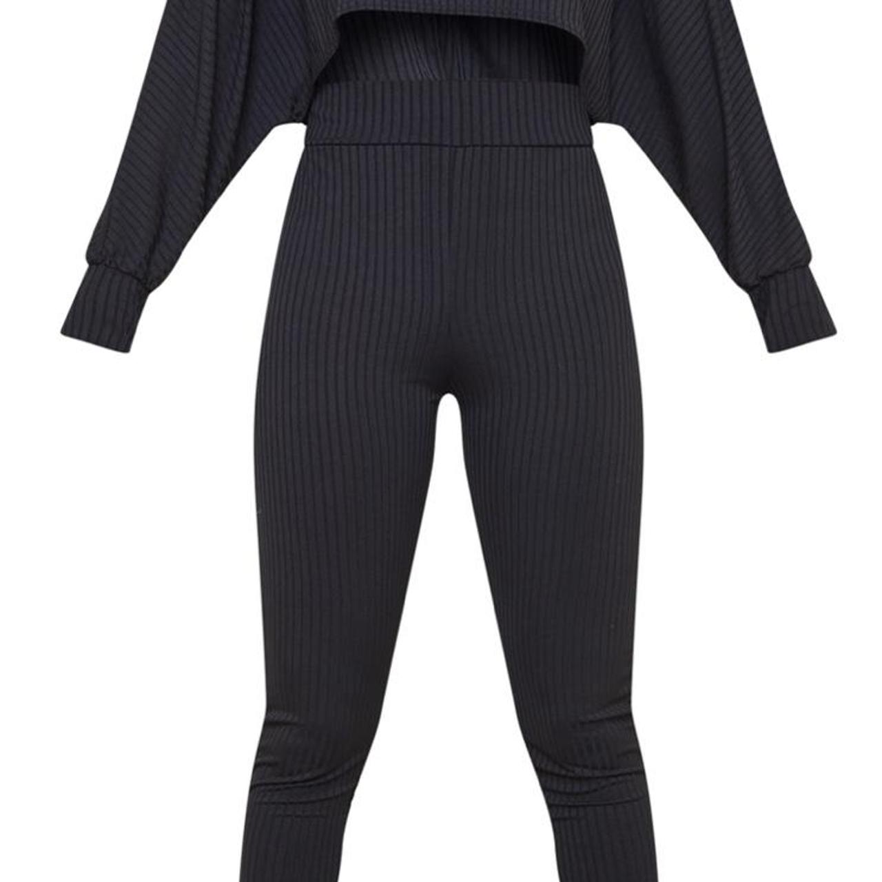 black gym set (prettylittlething) - Depop