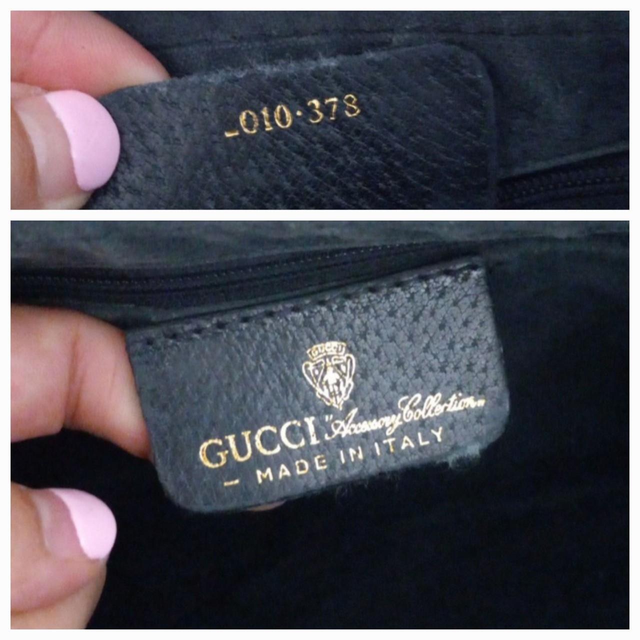 Rare authentic vintage leather Gucci GG Supreme - Depop