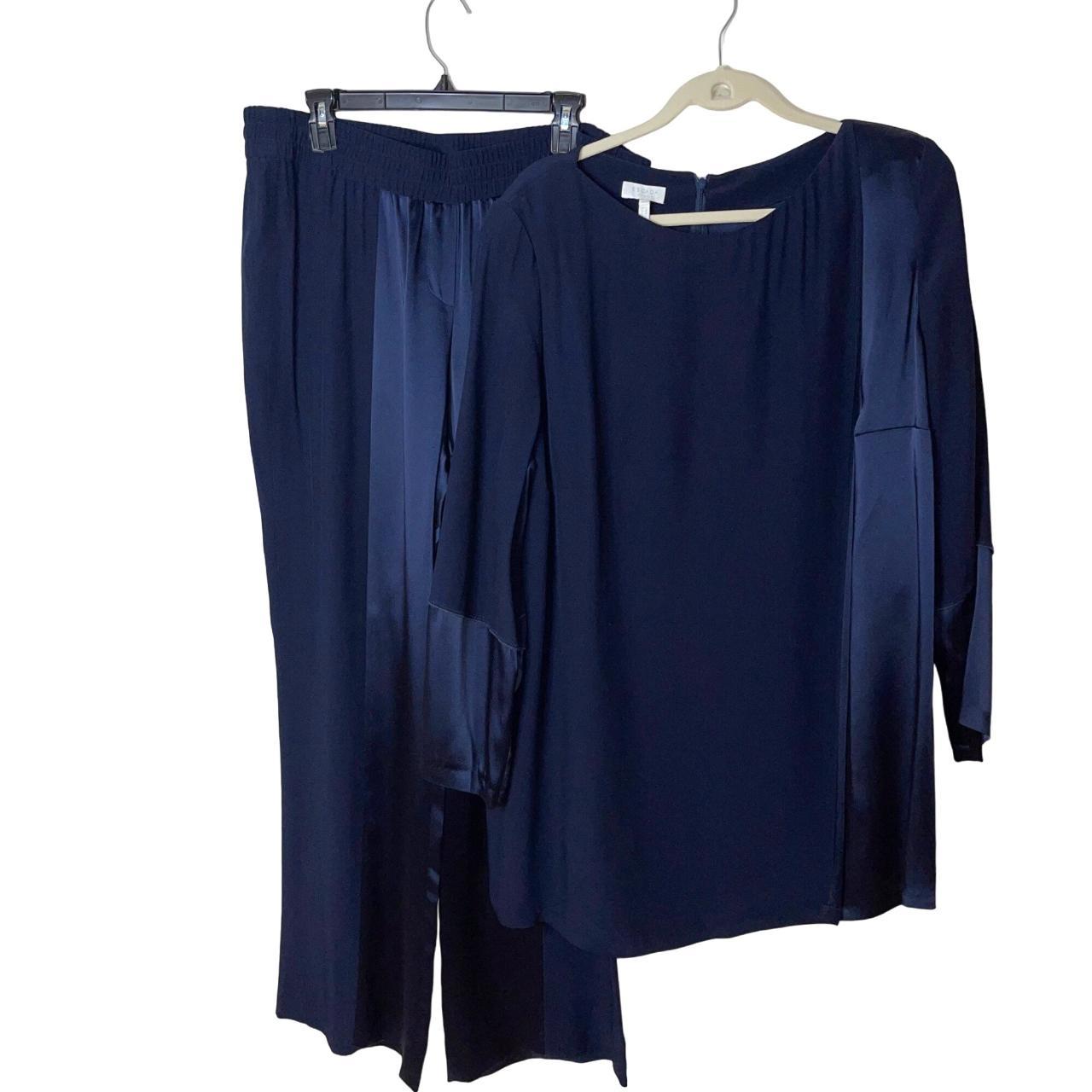 Escada Sport Vintage Womens Tunic Pant Set Blue Size - Depop