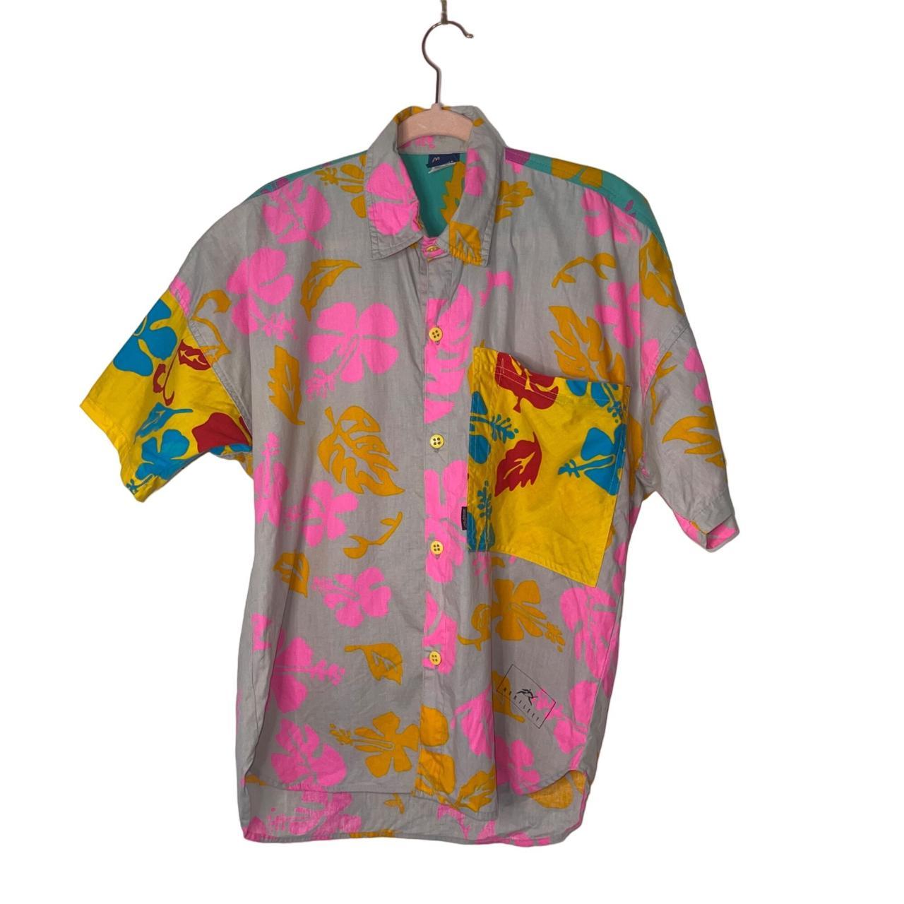 Jams World Pink Hawaiian Shirts for Men