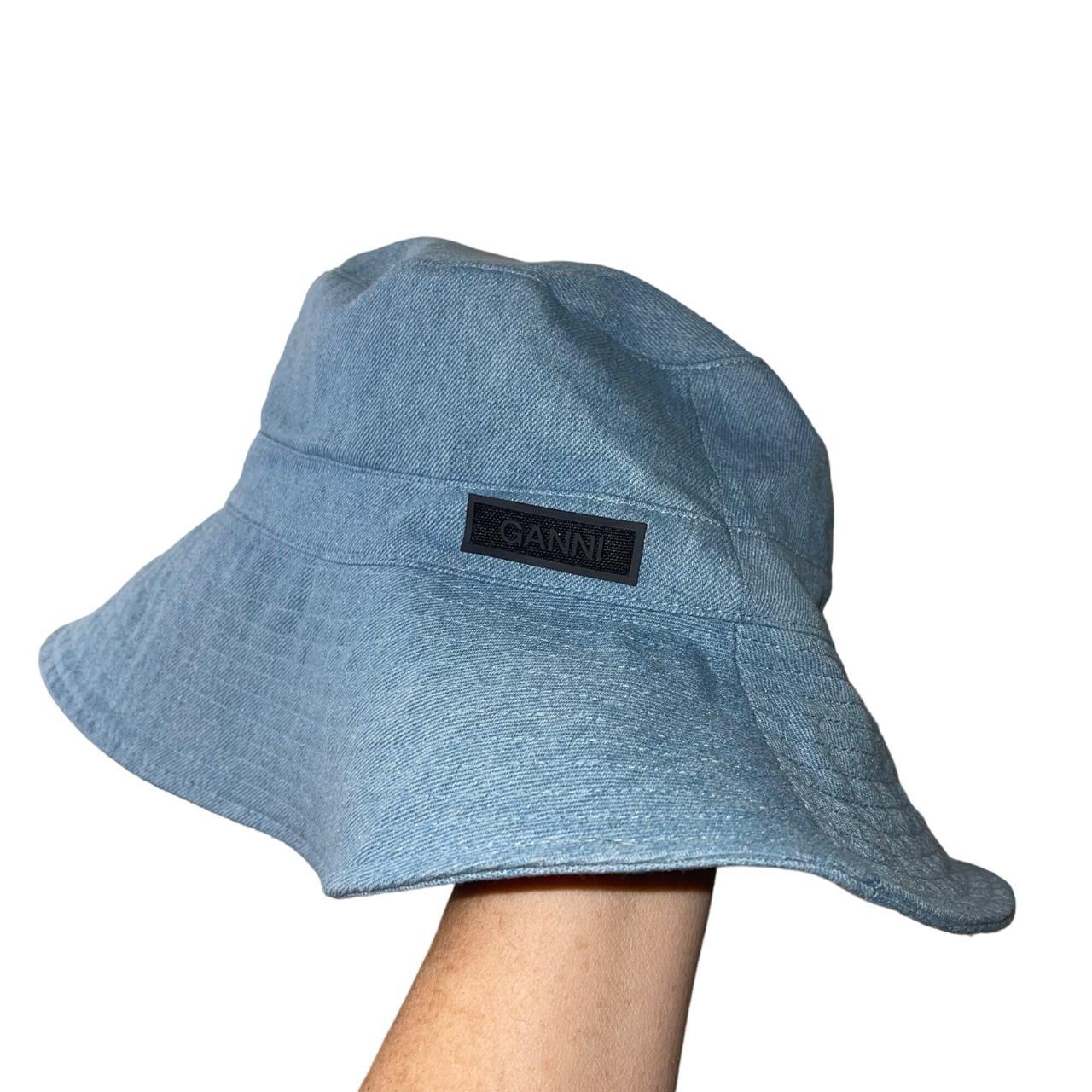 GANNI Beach Terry Bucket Hat popular Blue Size M/L