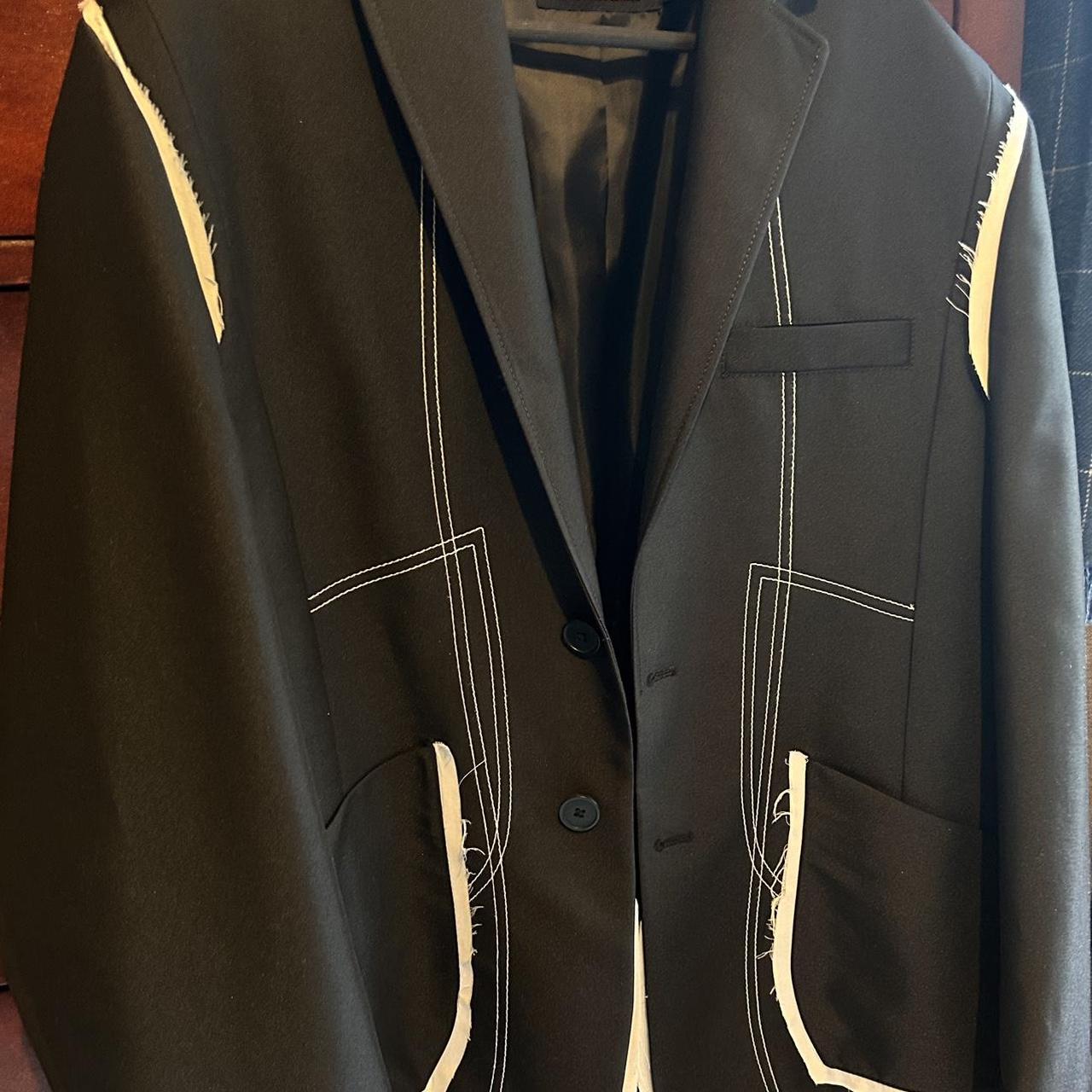 Zara Contrast Blazer Dress Zara Black Blazer Dress Mini Wrap Style With  Contrast Pleated Back Size M