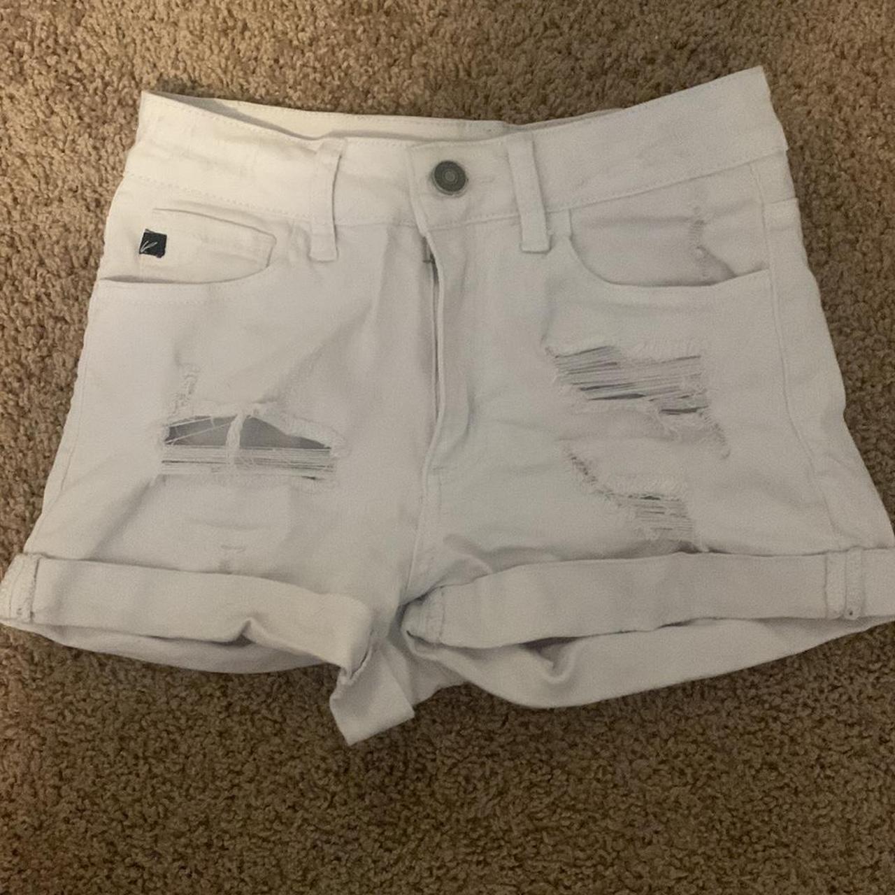 KanCan Women's White Shorts Depop