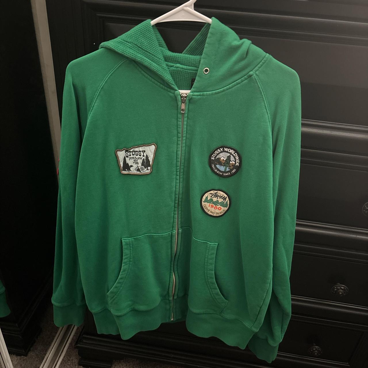 トップス Stussy 00s Logo Zip up Parka Stussy Stock Logo Zip Hoodie Grey Heather Men's - FW22 - US