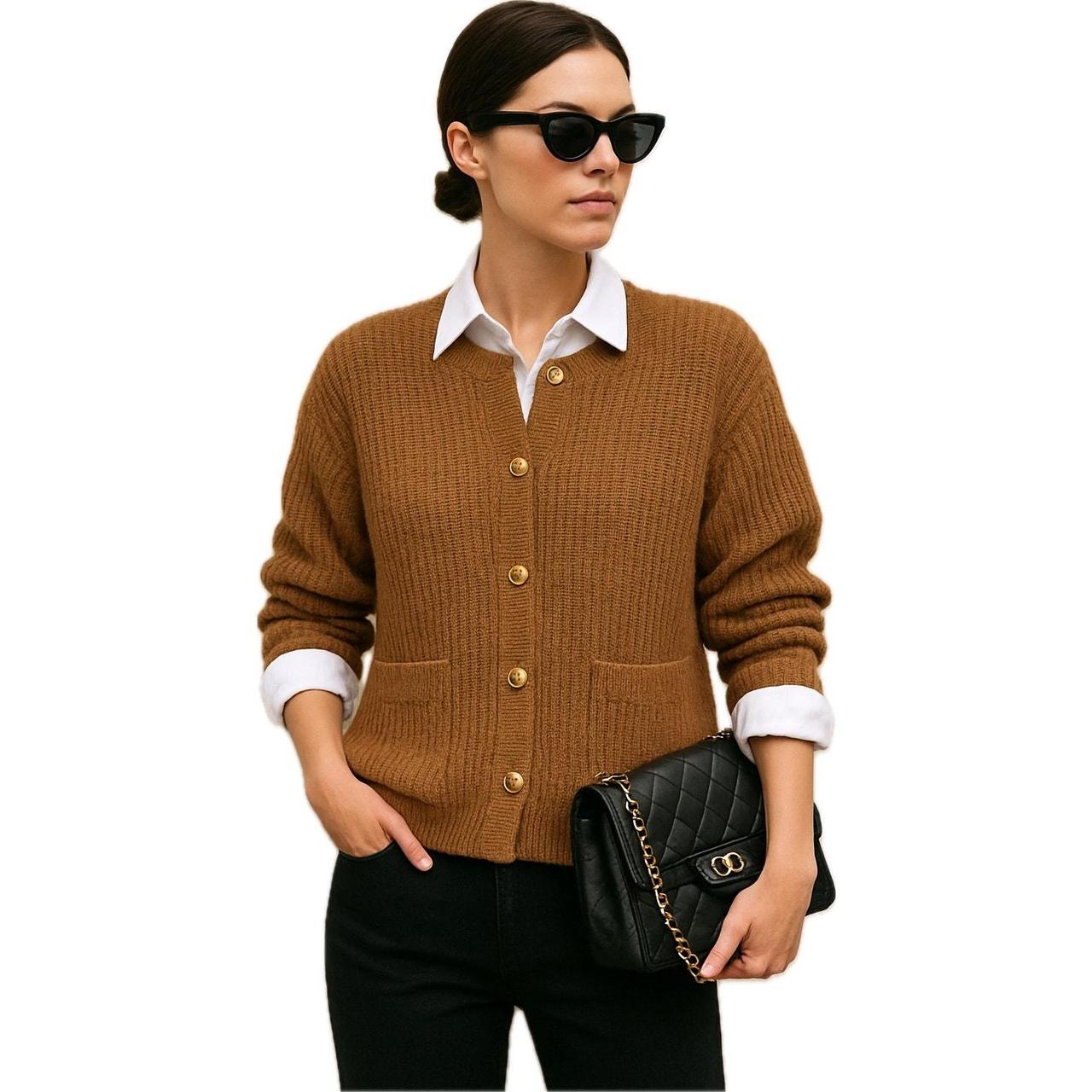 Source Unknown Women's Sweater - Tan - M – Classi… - image 1