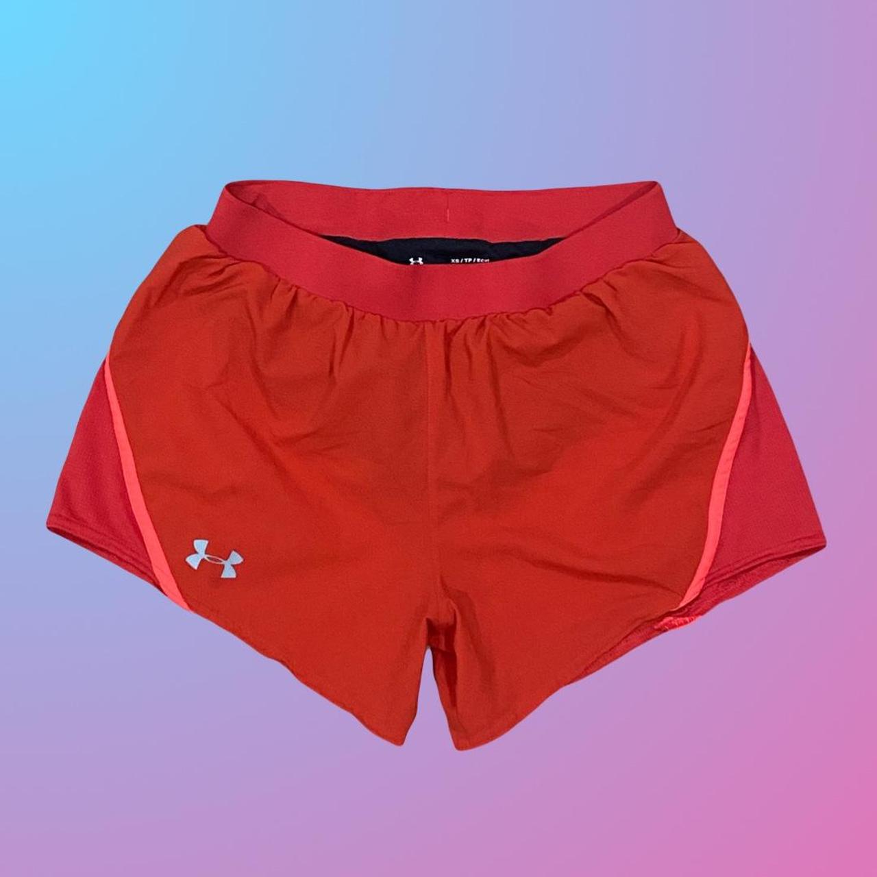 Womens red under hot sale armour shorts