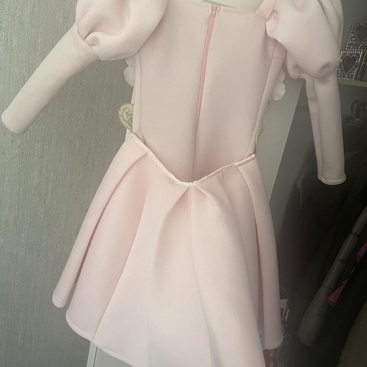 Patty Fashion Pink Embroidered Dress Worn Once For Depop