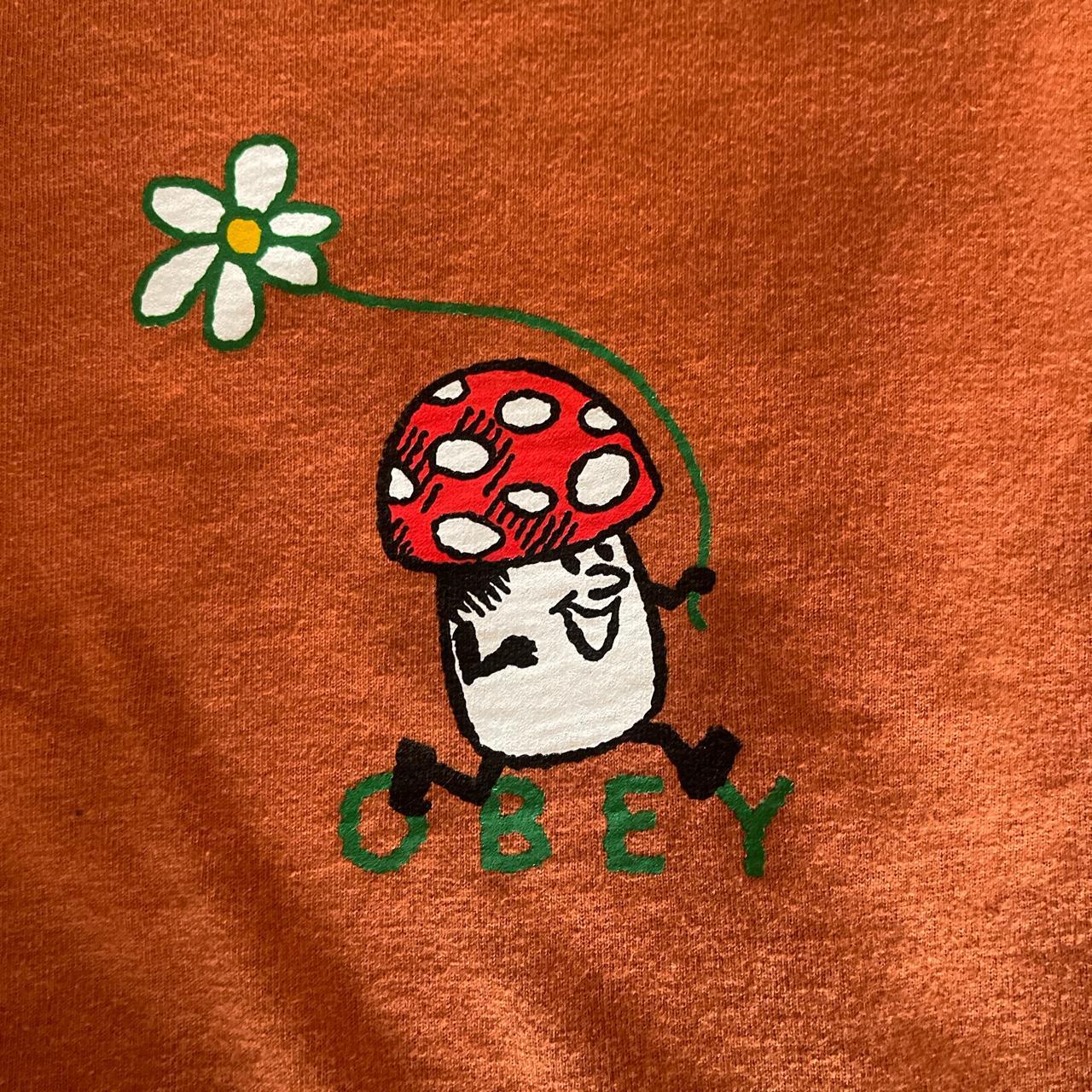 Obey Women's Orange Shirt (2)