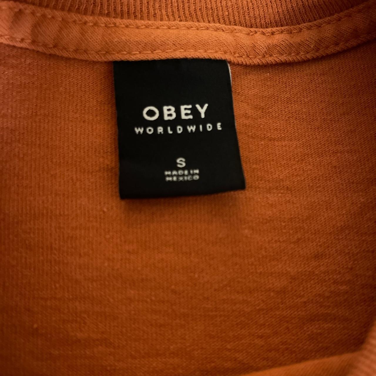 Obey Women's Orange Shirt (3)