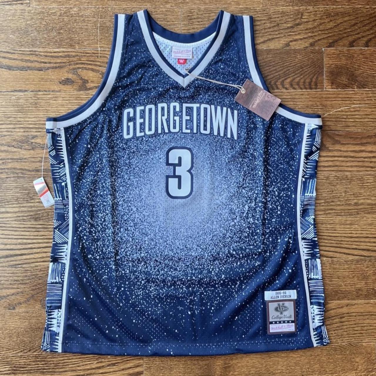 Mitchell & Ness Allen Iverson Georgetown Hoyas Gradient Swingman Jersey  Large