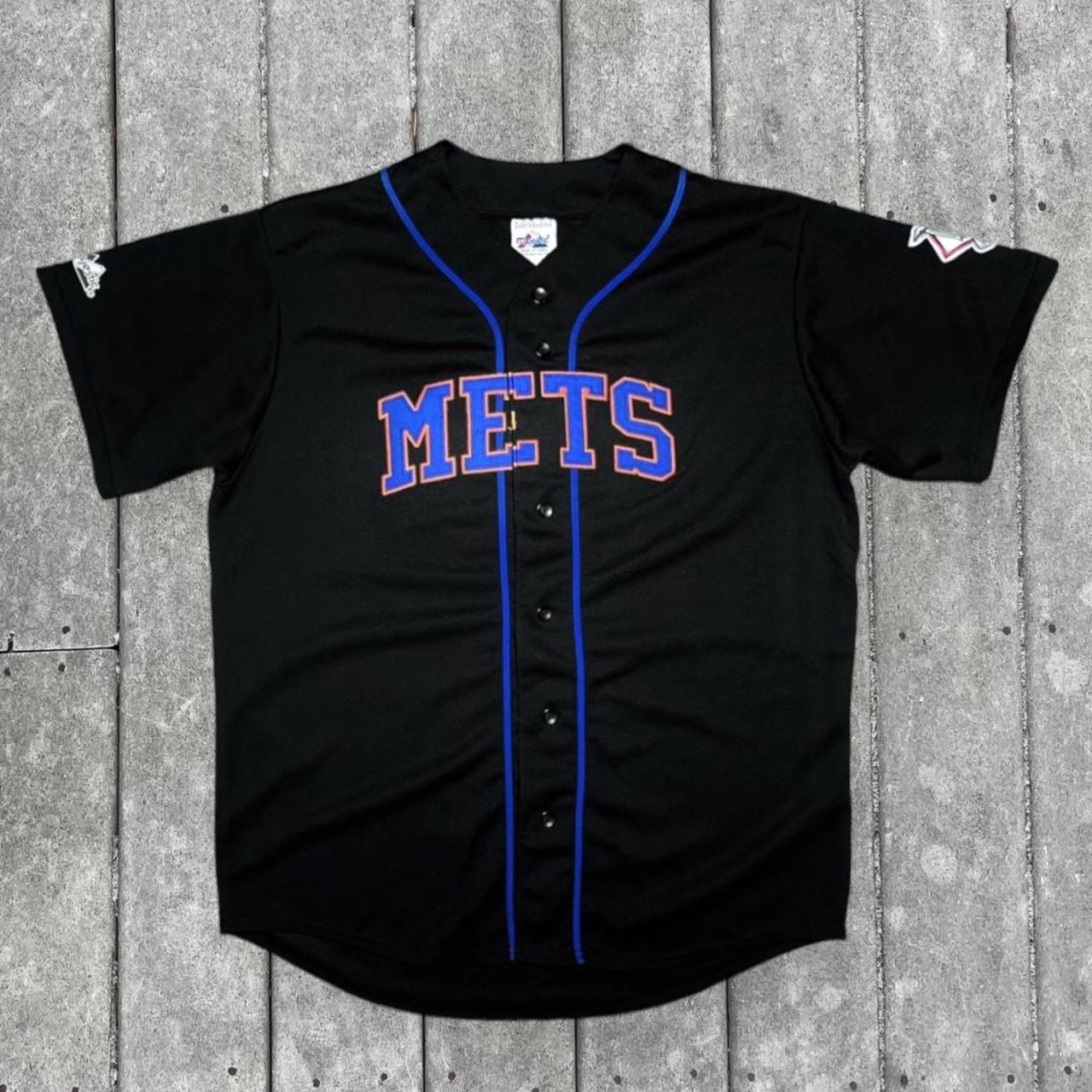 Vintage Nike Team MLB New York Mets Mike Piazza - Depop