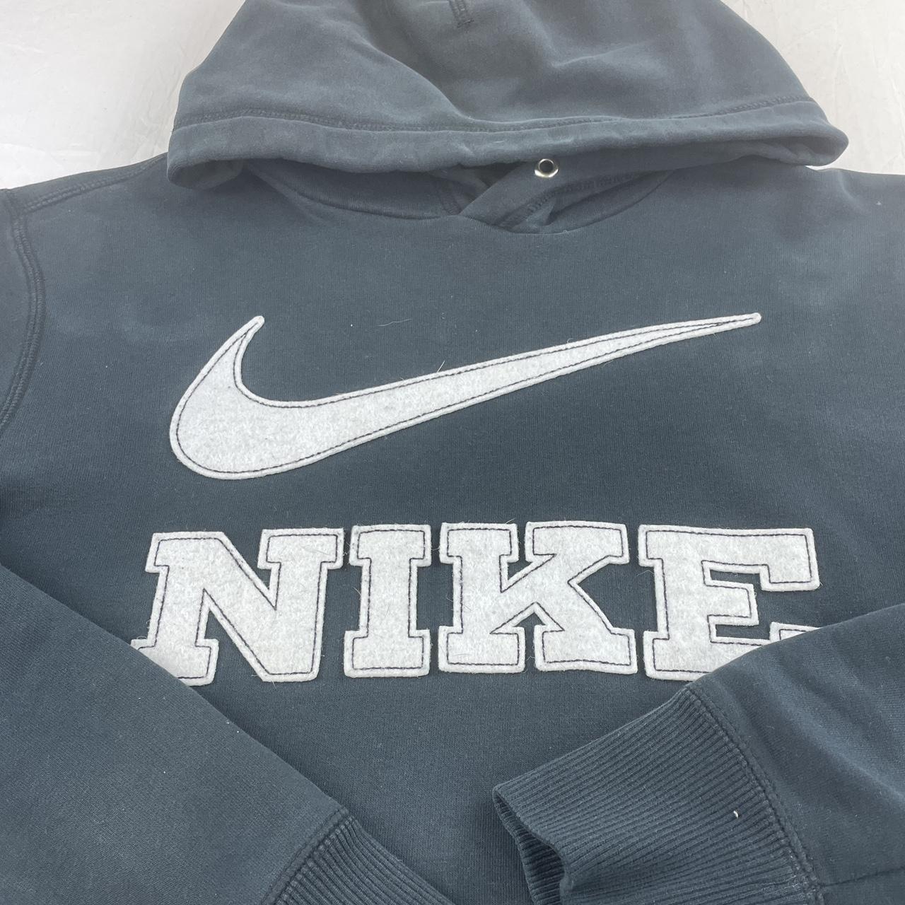 Nike Men's Black and White Hoodie | Depop