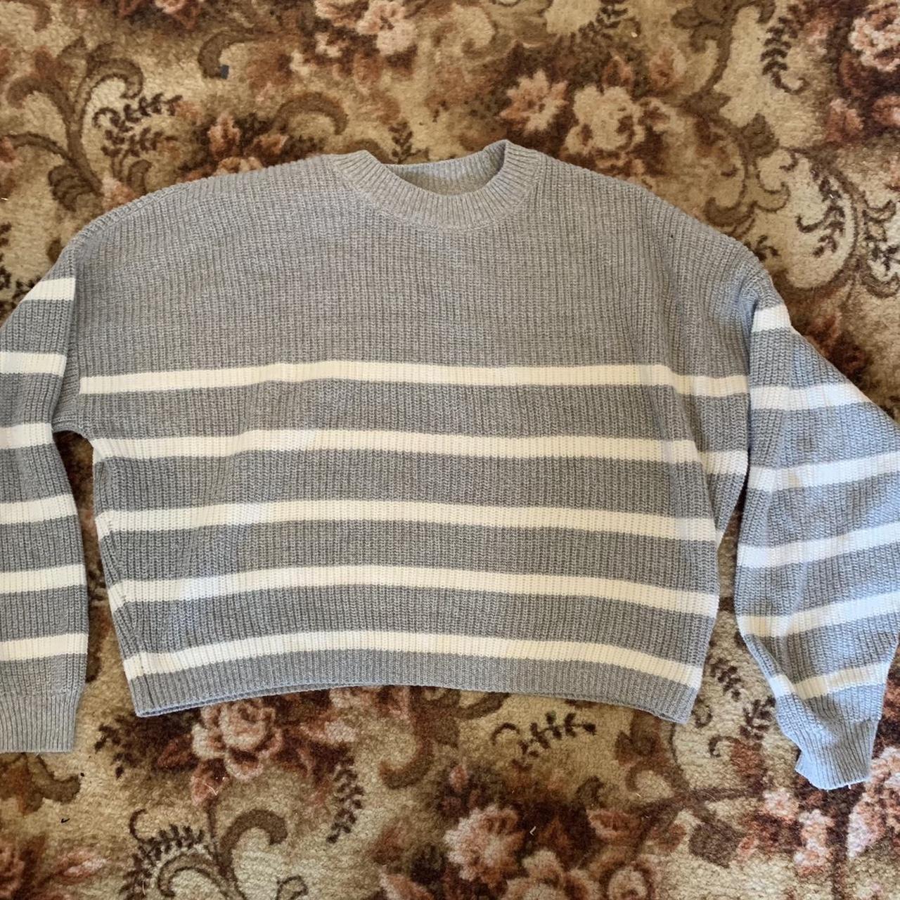 Cable Knit Jumper Hollister Striped Jumper Knitted Jumper