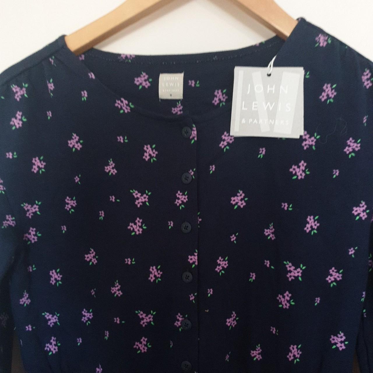  john lewis girls blue and purple floral jumpsuit... Depop