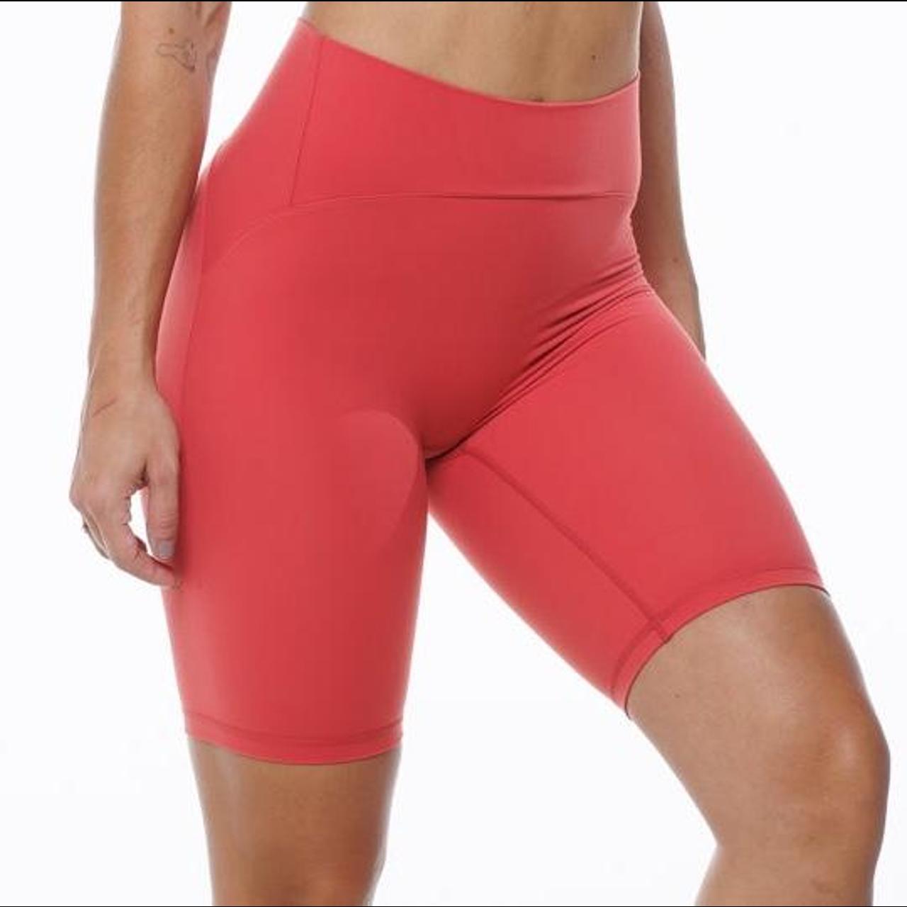 ECHT Apparel red bike shorts Size AUS 12 Worn it a... Depop