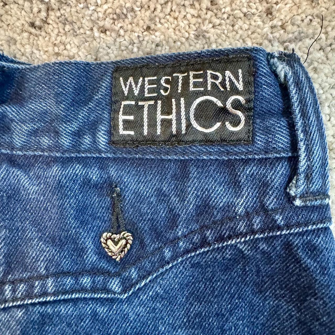 Rare Vintage Black authentic and Blue Western Ethics