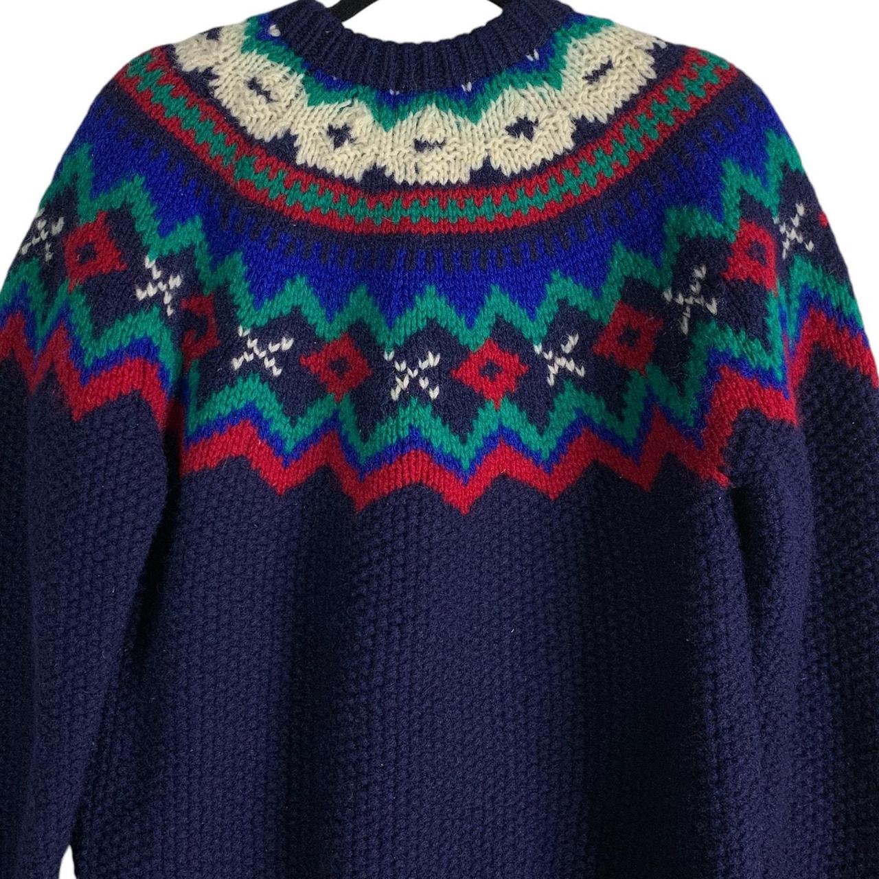 Woolrich Women's Sweater - Blue - L – Vintage Woo… - image 5