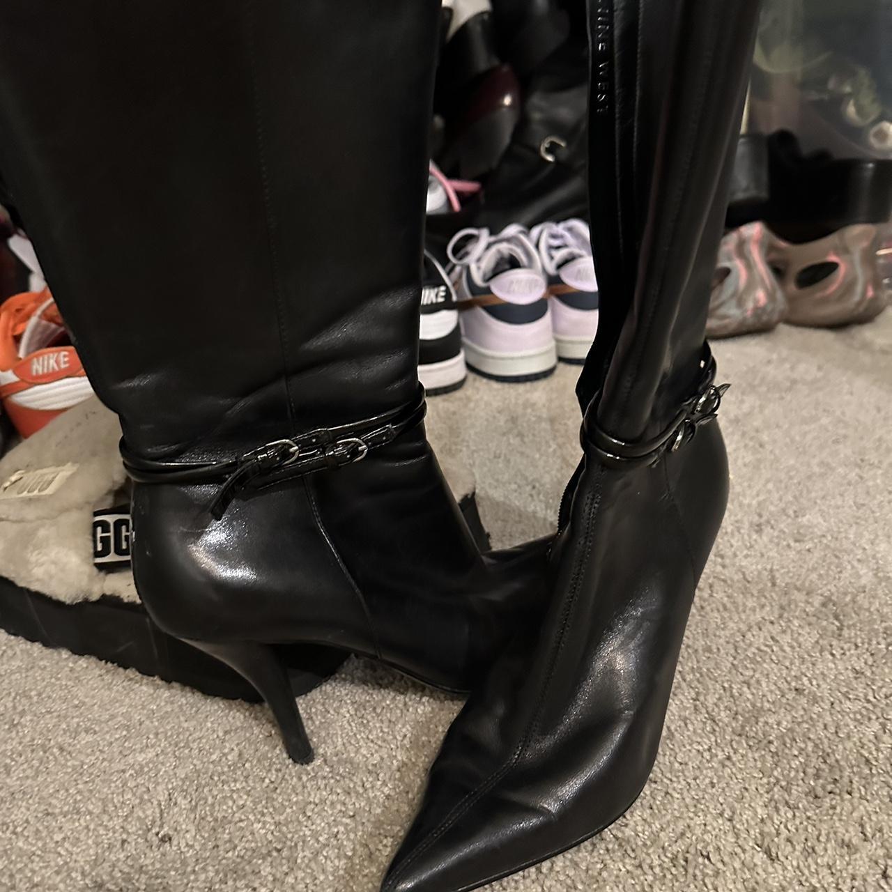 Nine West Women's Black Boots | Depop