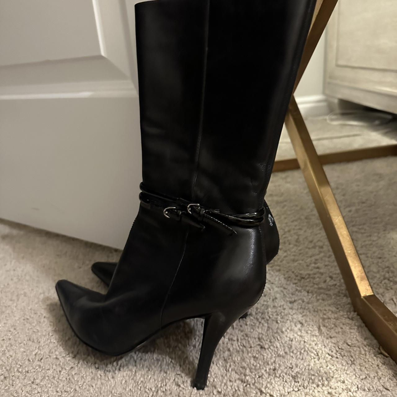 Nine West Women's Black Boots | Depop