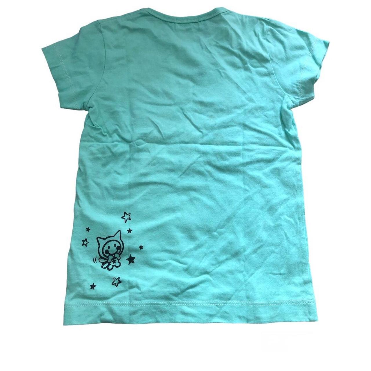 Angel blue Japan T-shirt , Size kids 130, Pit to pit