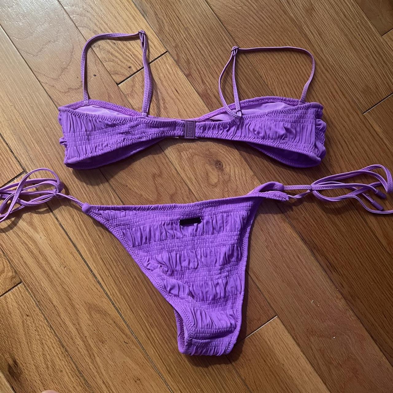 ESTE TRIANGL BIKINI purple textured no longer