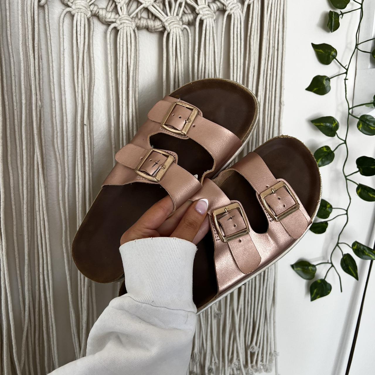 Rose Gold Madden Girl Sandals. Payment through... Depop