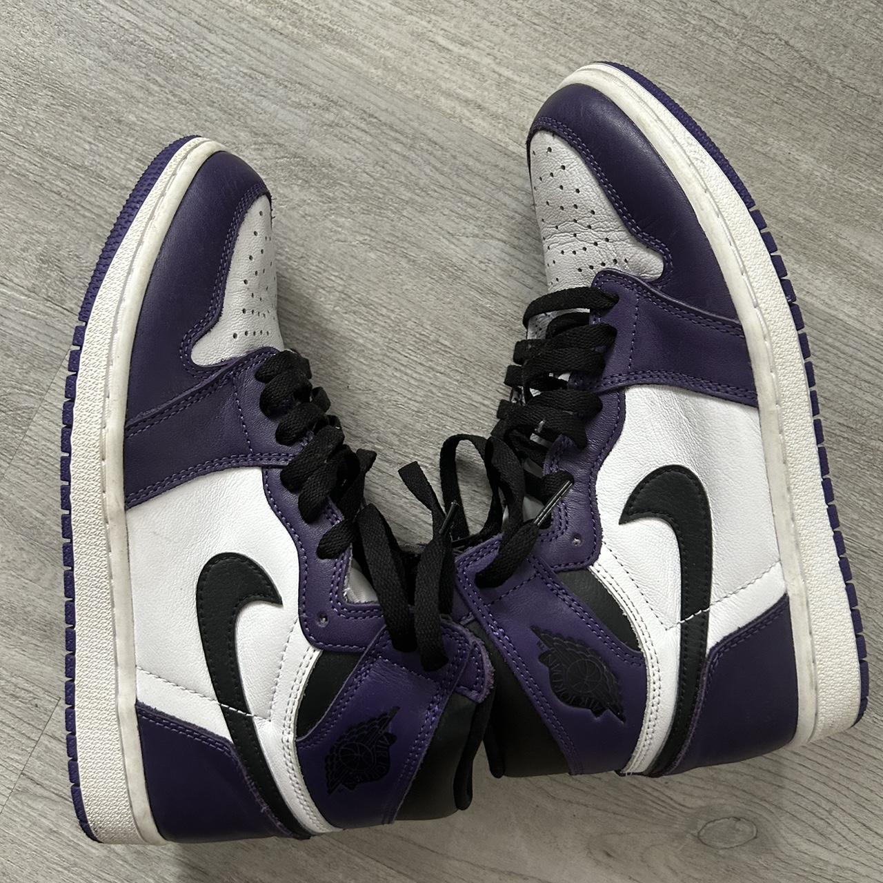 Jordan 1s court purple Worn a couple of times Depop