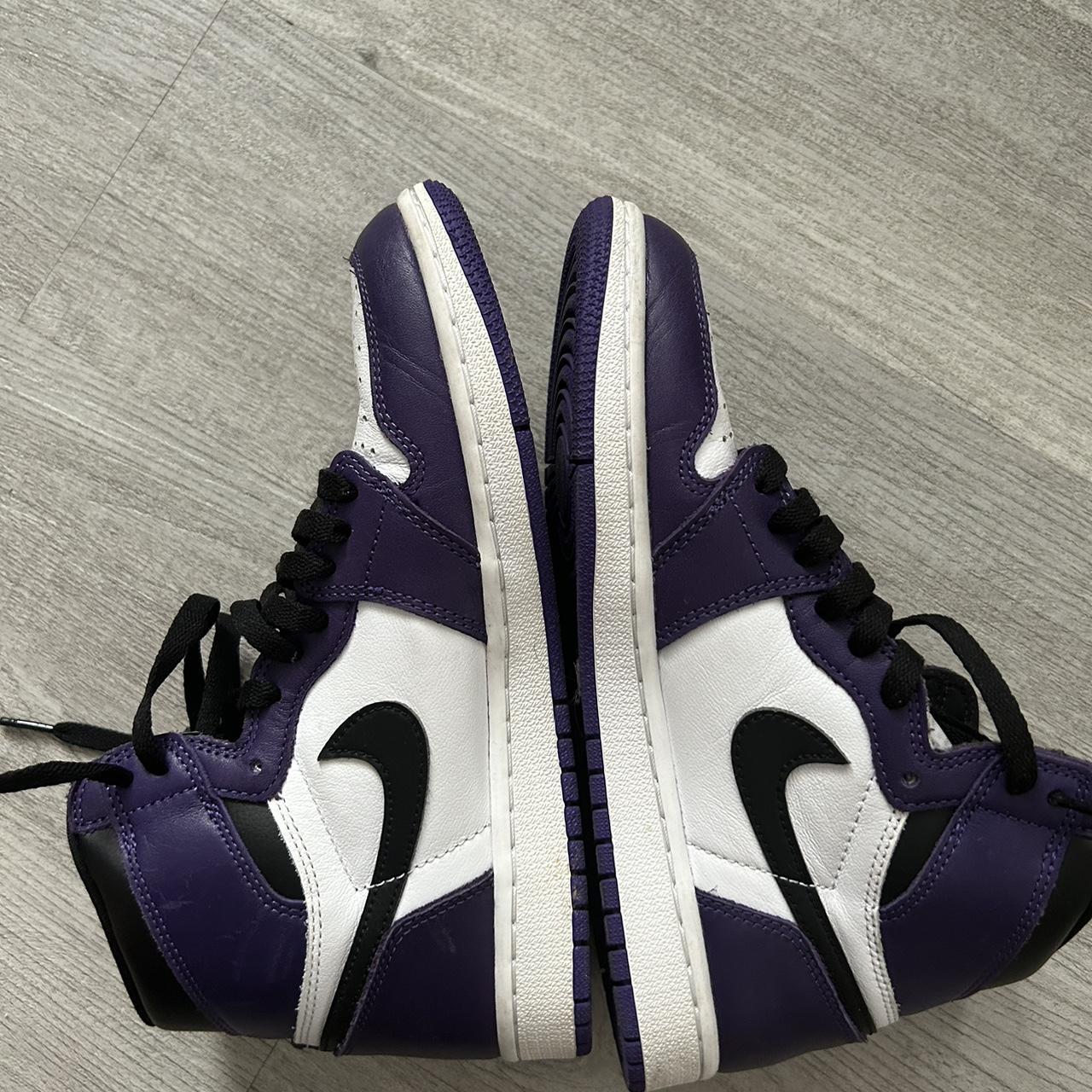 Jordan 1s court purple Worn a couple of times Depop