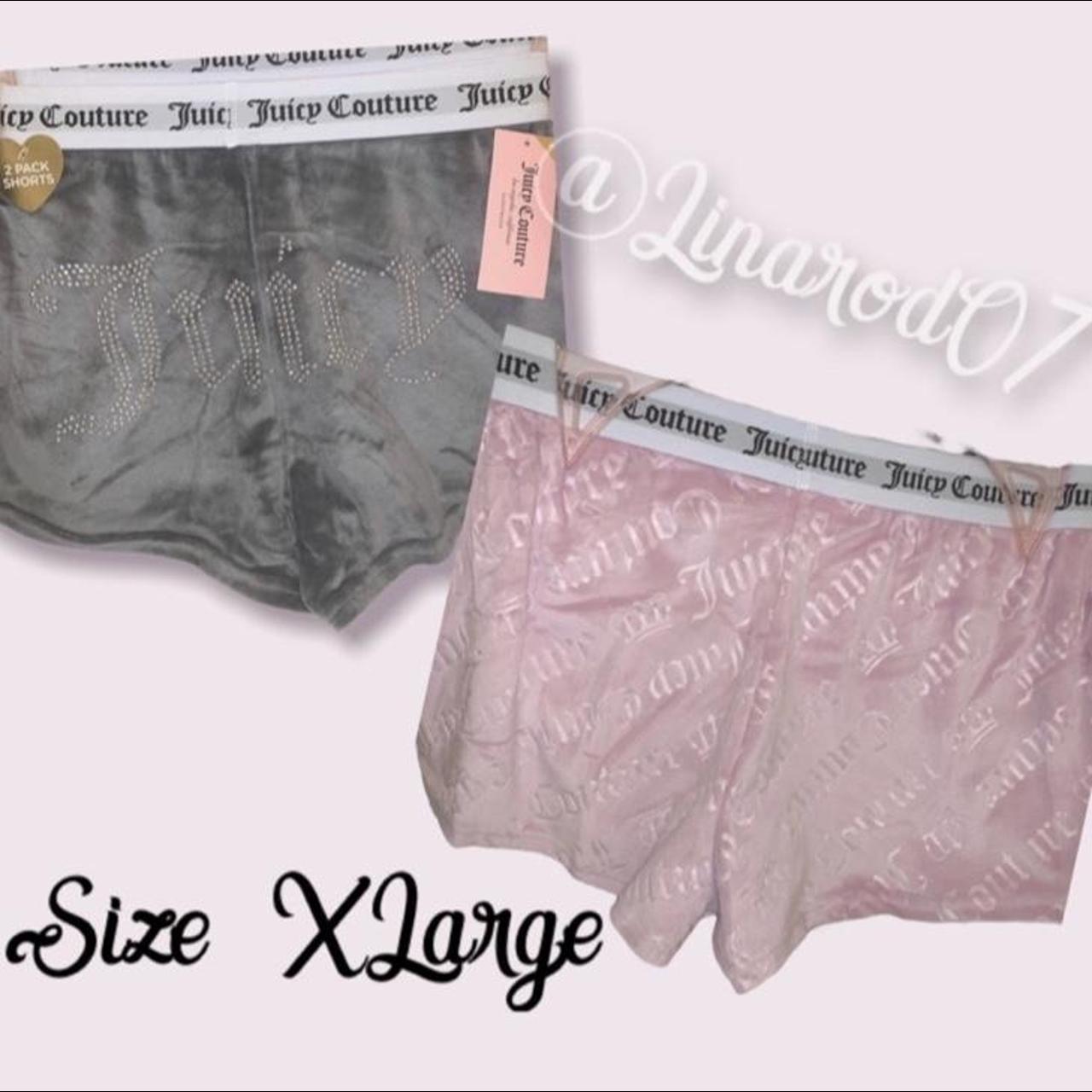 Juicy Couture Gray and Lilac Velour Lounge Shorts Bundle Purple