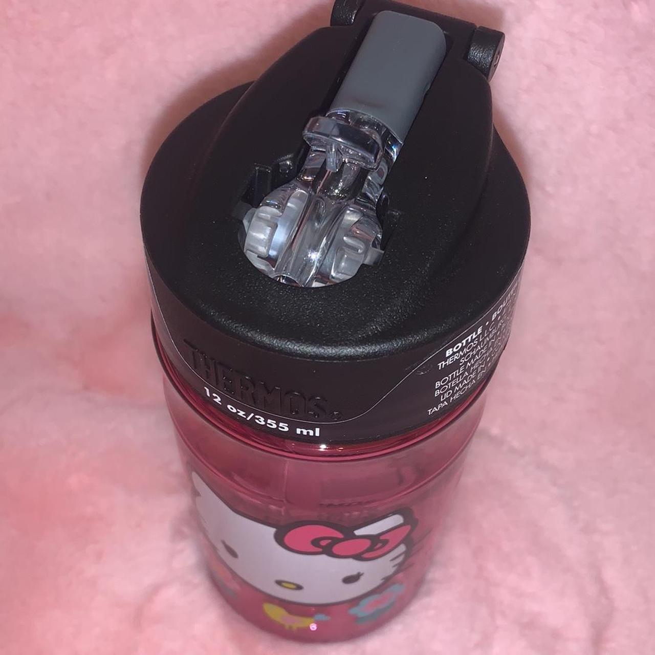 Hello kitty thermos water bottle Has some scuffs, - Depop