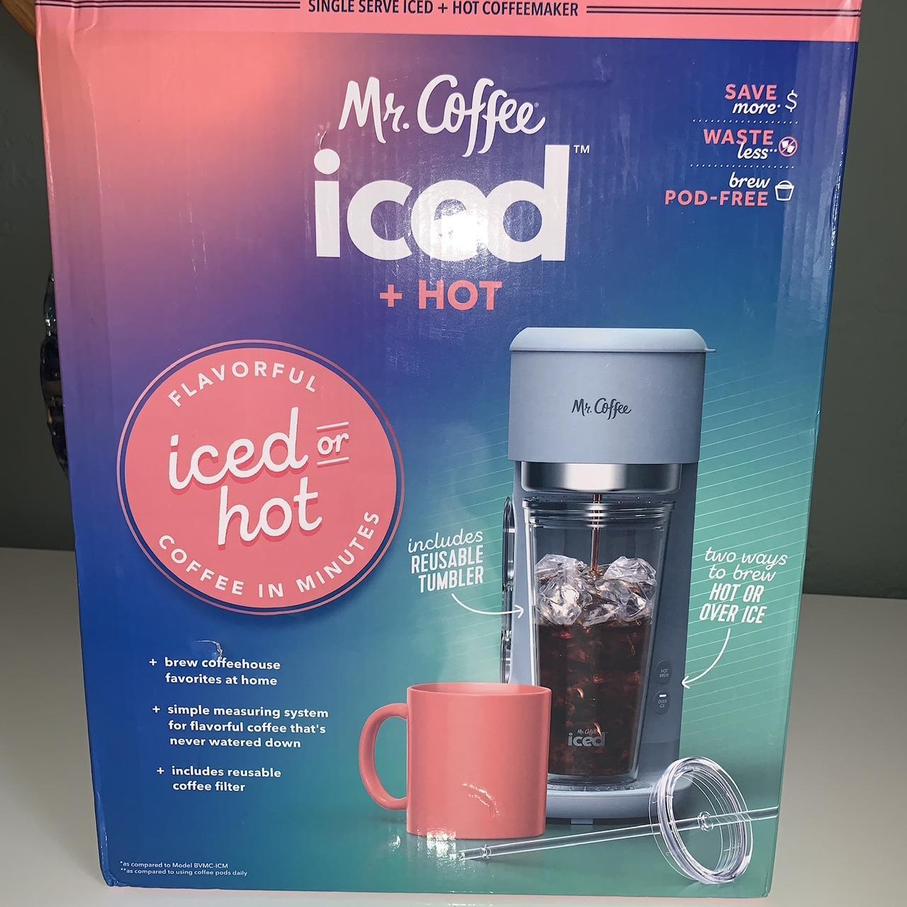 Mr. Coffee Iced Coffee Maker Single Serve Hot Cold - Depop