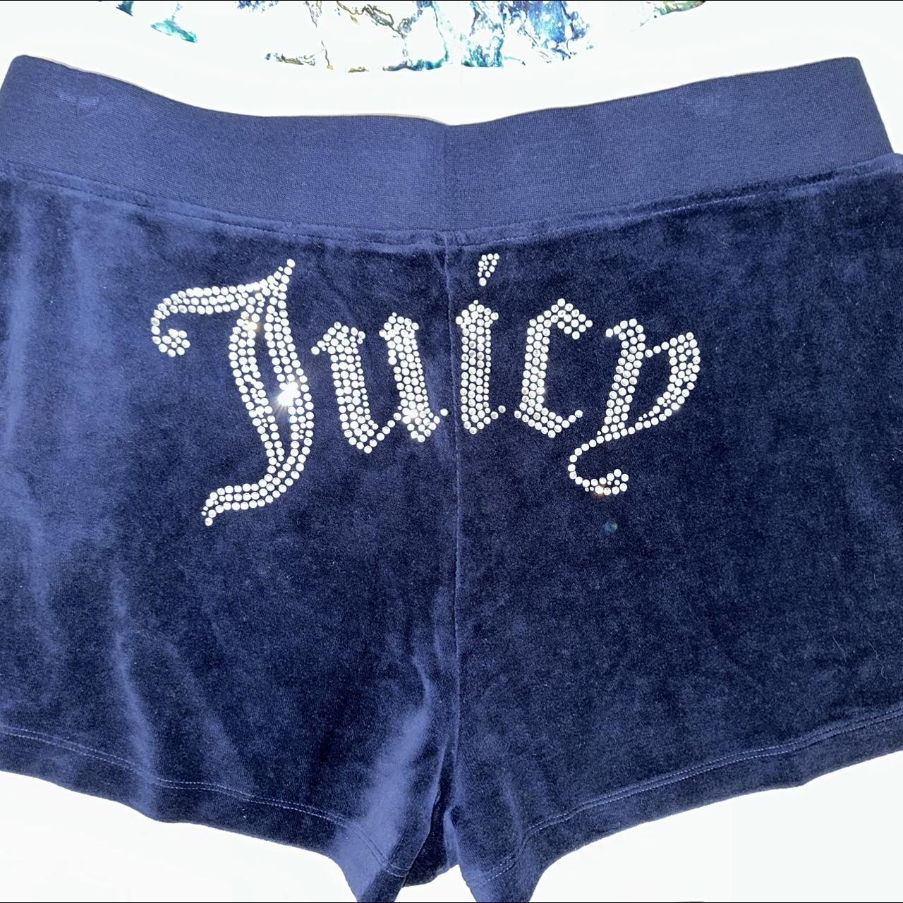 JUICY COUTURE Womens Velour Bling Shorts