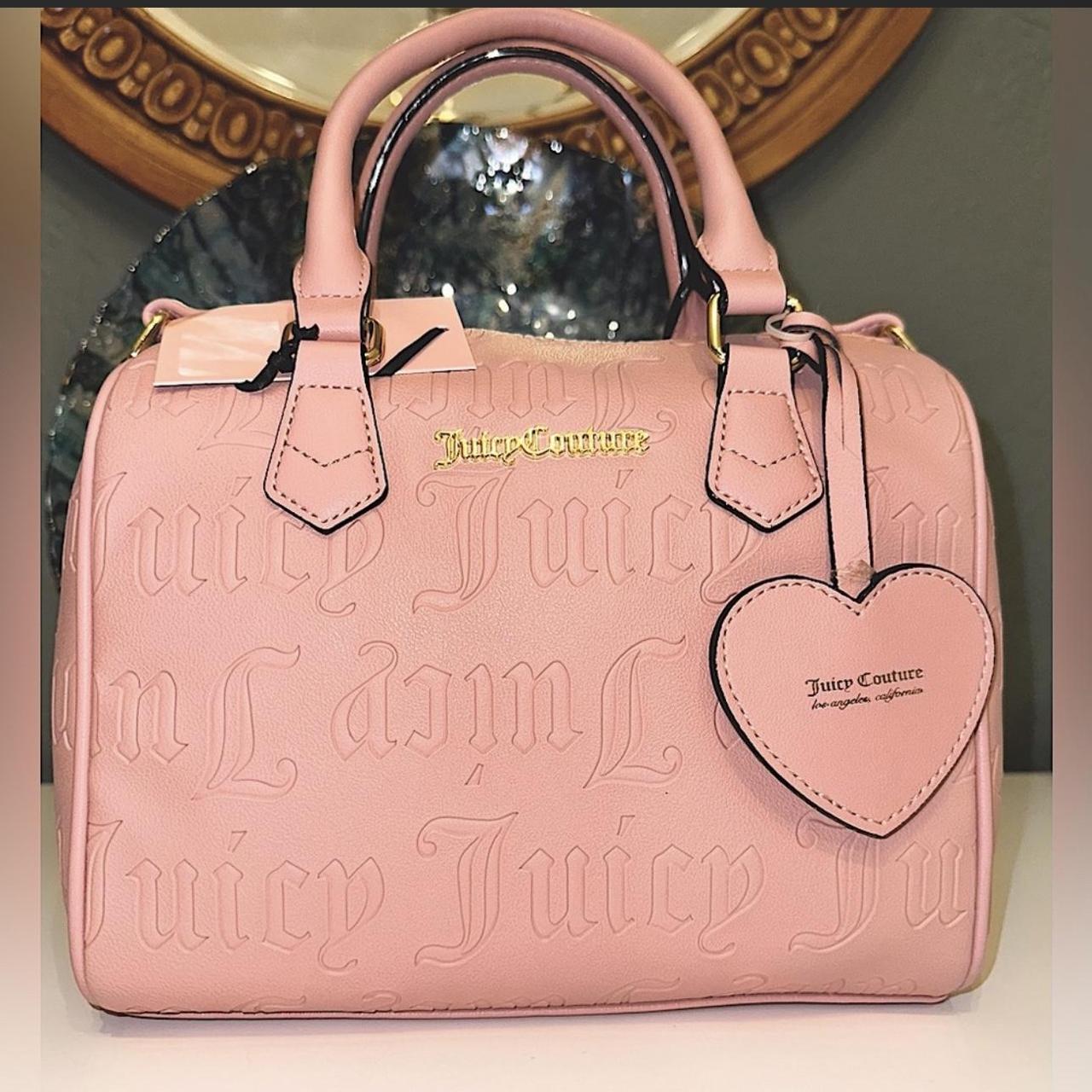 Juicy Couture  macroon dot logo Satchel handbag  with heart tag