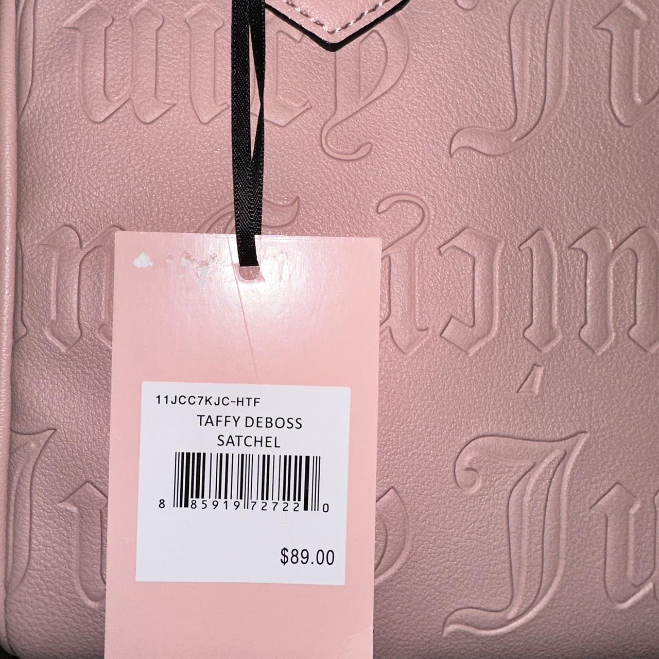 Juicy Couture Purse Speedy Satchel Bag - Pink Taffy Deboss Logo