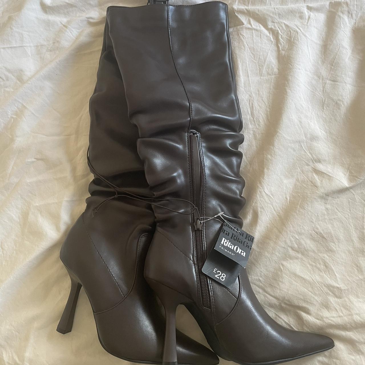 Tiktok Bottes Primark Primark X Rita Ora Brown Brand New With