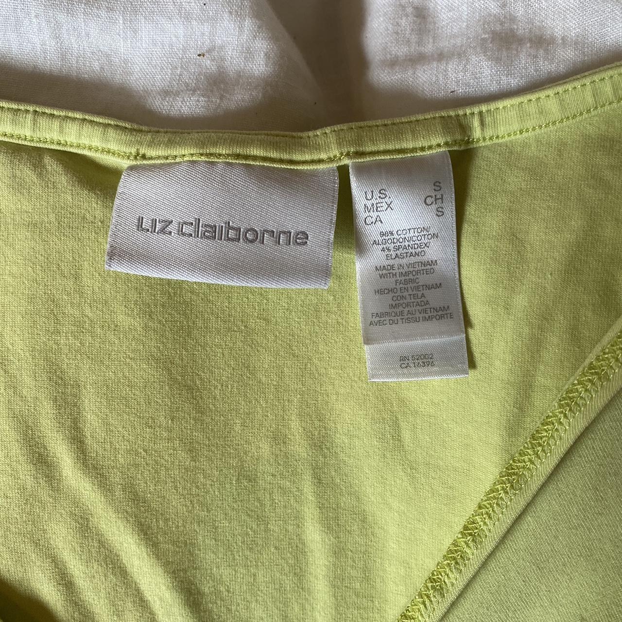 Liz Claiborne Women's Green Shirt | Depop